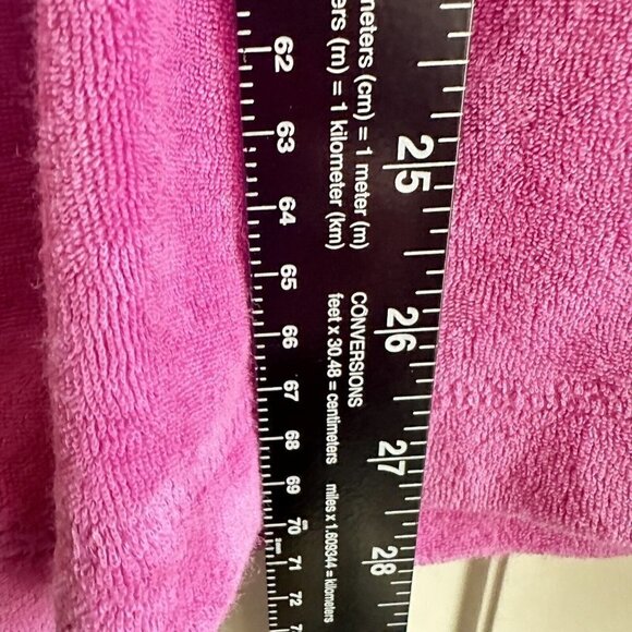 Denim and Company Womens Pink French Terry Sweatshirt Tunic 3/4 Sleeve Medium‎ - Picture 7 of 7